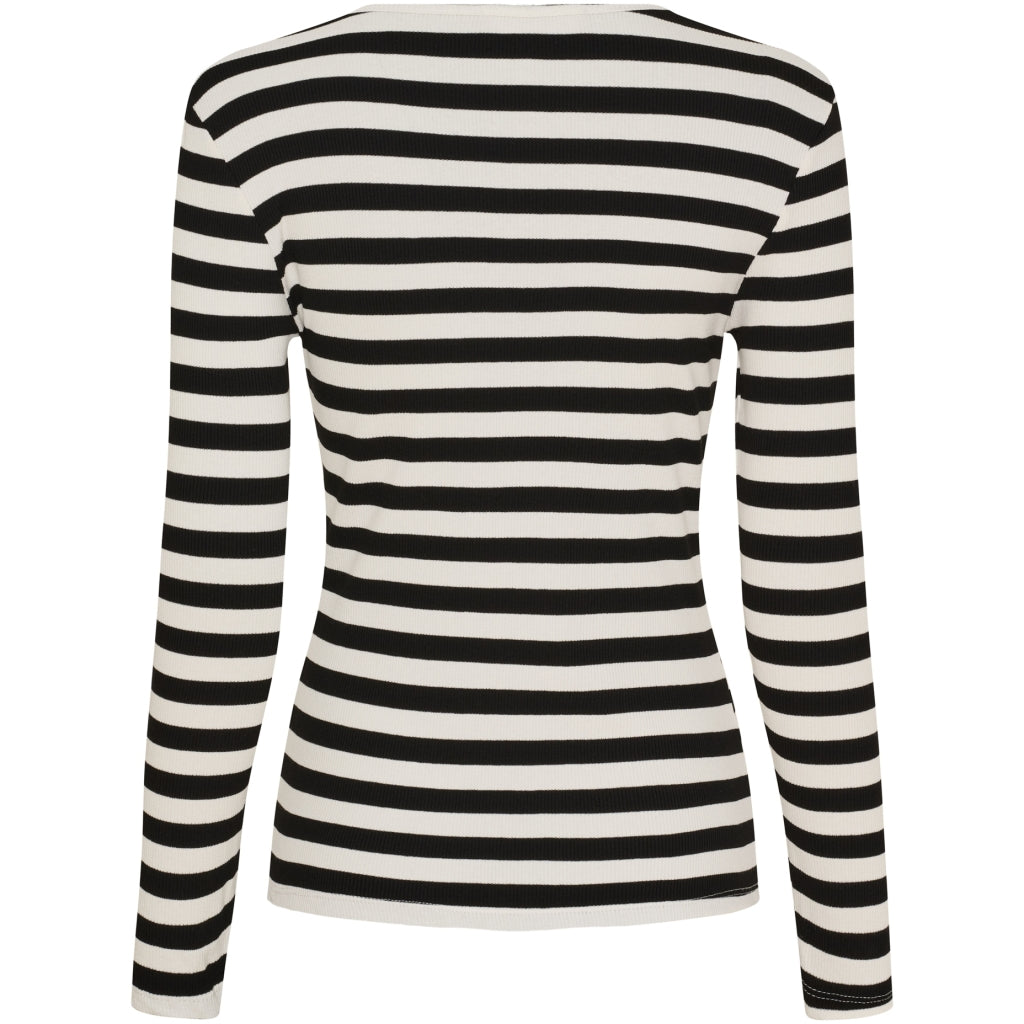 MARTA DU CHATEAU Marta du Chateau dame langærmet t-shirt MdcBegonia 7702 LS Tee Black