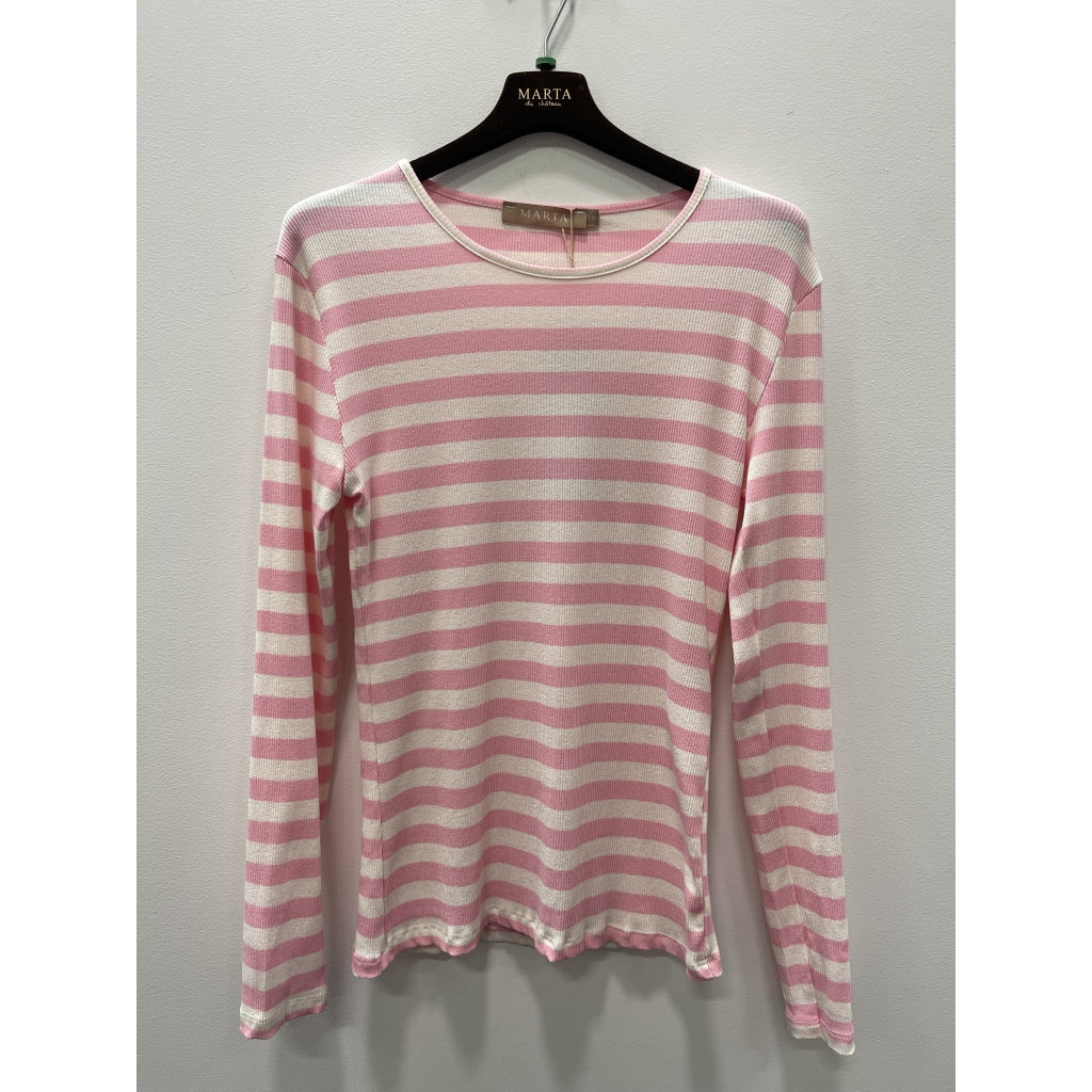 MARTA DU CHATEAU Marta du Chateau dame langærmet t-shirt MdcBegonia 7702 LS Tee Confetto