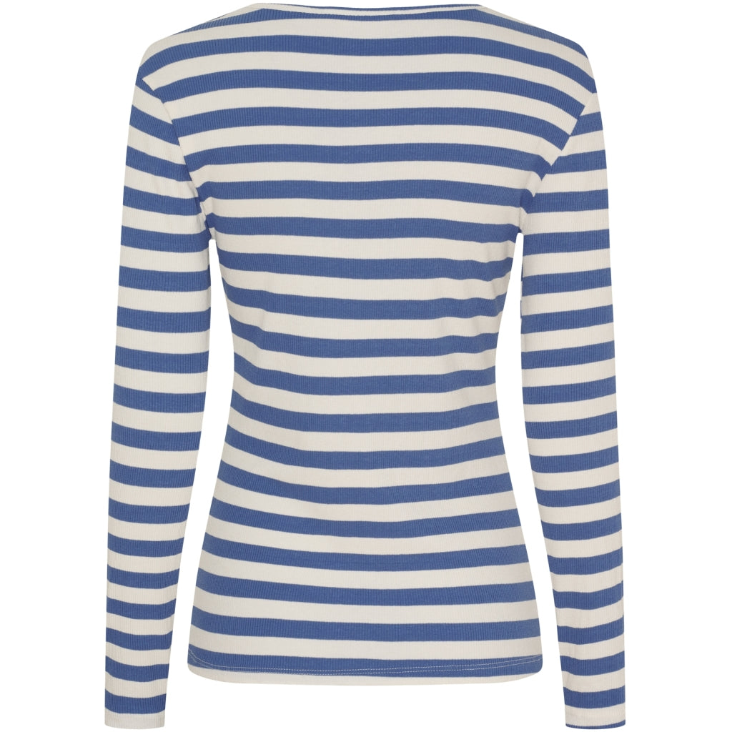 MARTA DU CHATEAU Marta du Chateau dame langærmet t-shirt MdcBegonia 7702 LS Tee Fiordo