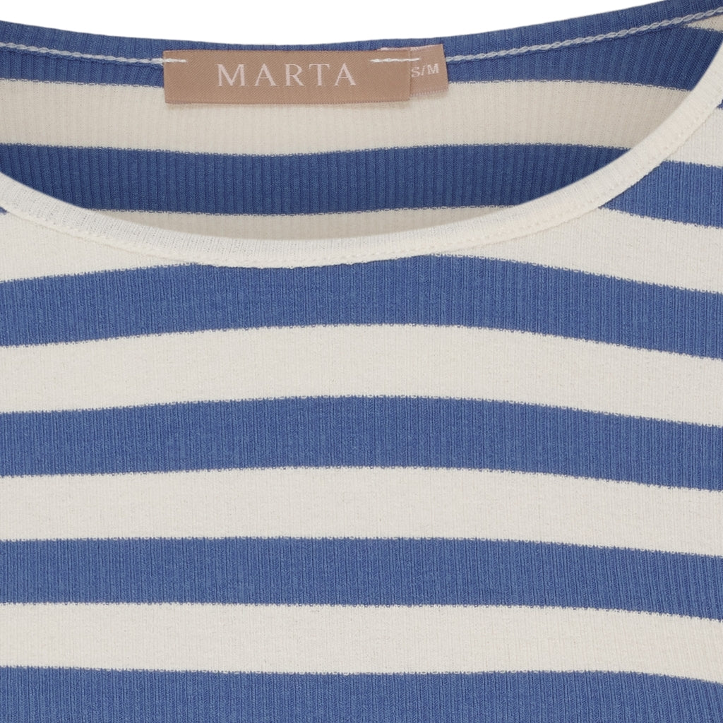 MARTA DU CHATEAU Marta du Chateau dame langærmet t-shirt MdcBegonia 7702 LS Tee Fiordo