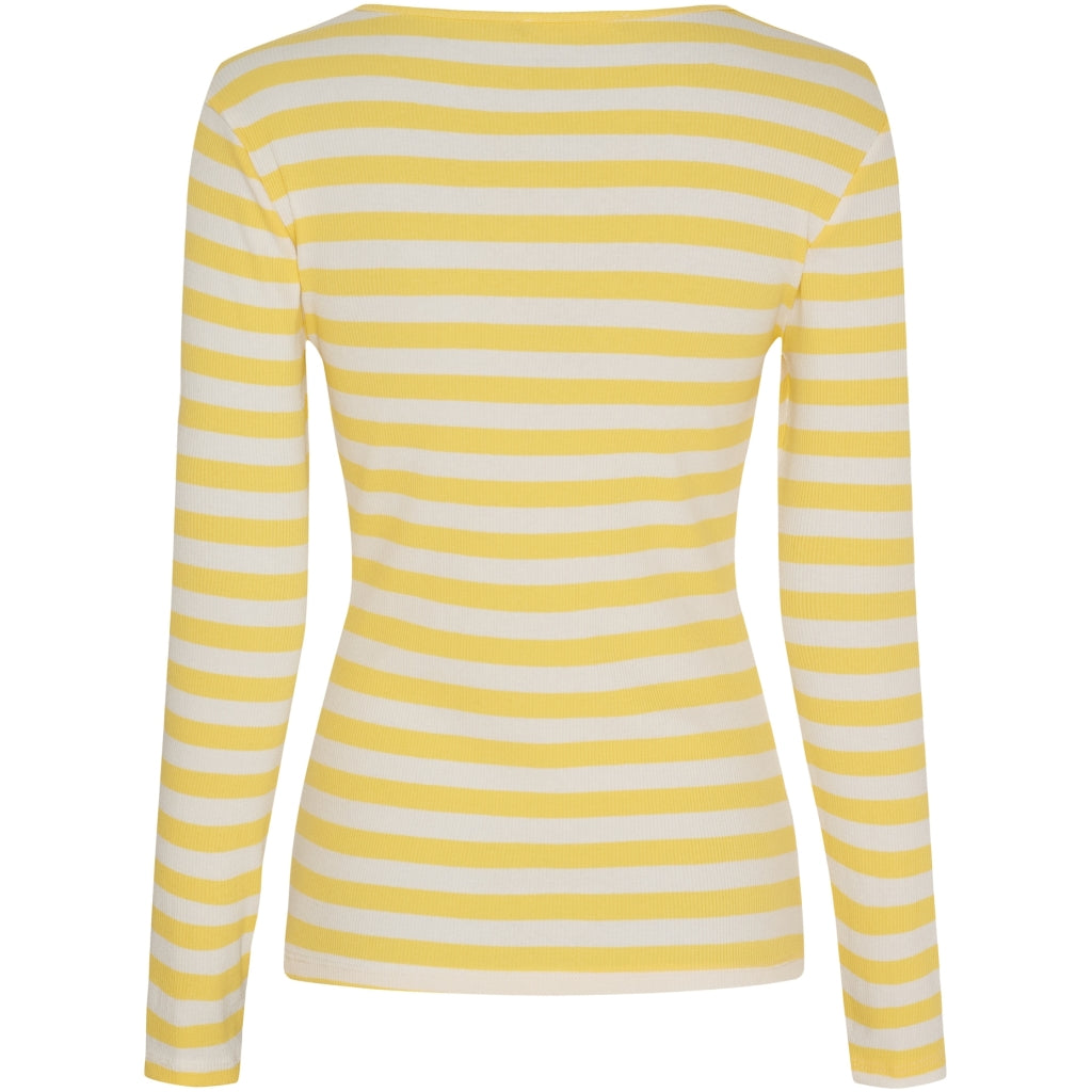 MARTA DU CHATEAU Marta du Chateau dame langærmet t-shirt MdcBegonia 7702 LS Tee Giallo
