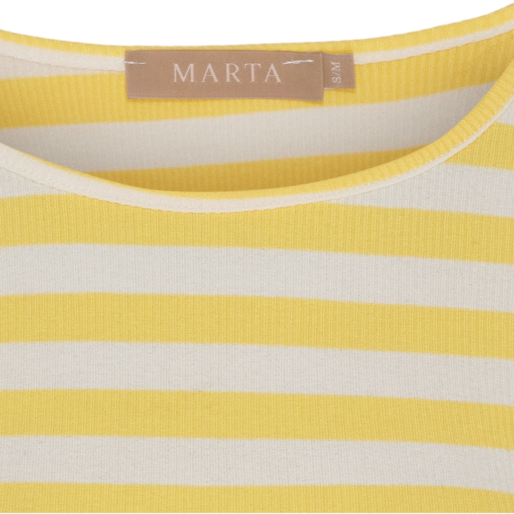 MARTA DU CHATEAU Marta du Chateau dame langærmet t-shirt MdcBegonia 7702 LS Tee Giallo
