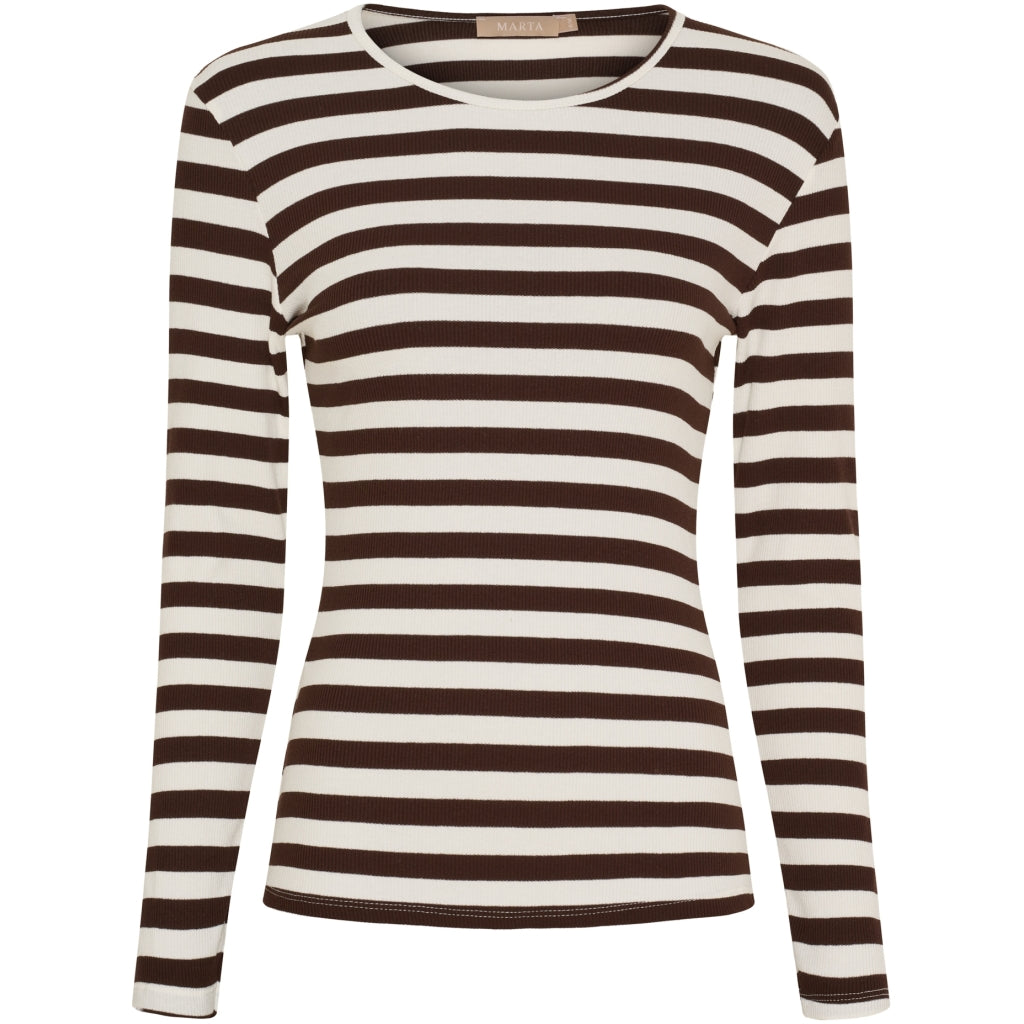 MARTA DU CHATEAU Marta du Chateau dame langærmet t-shirt MdcBegonia 7702 LS Tee Moro