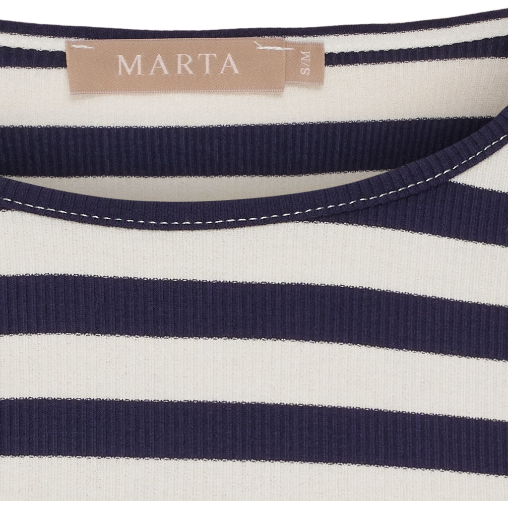 MARTA DU CHATEAU Marta du Chateau dame langærmet t-shirt MdcBegonia 7702 LS Tee Navy