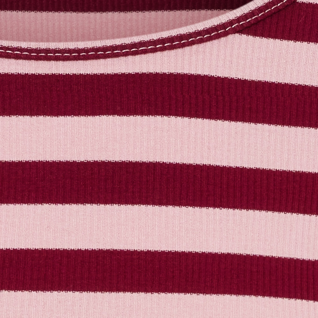 MARTA DU CHATEAU Marta du Chateau dame langærmet t-shirt MdcBegonia 7702 LS Tee Wino/Rosa Antique