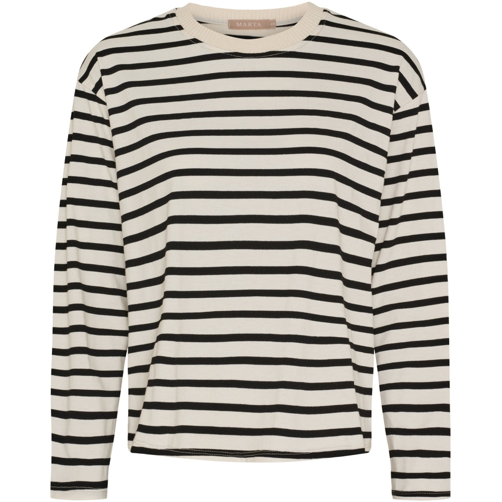 MARTA DU CHATEAU Marta du Chateau dame langærmet t-shirt MdcKara 58709 LS Tee Black