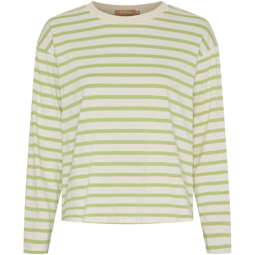 MARTA DU CHATEAU Marta du Chateau dame langærmet t-shirt MdcKara 58709 LS Tee Kiwi