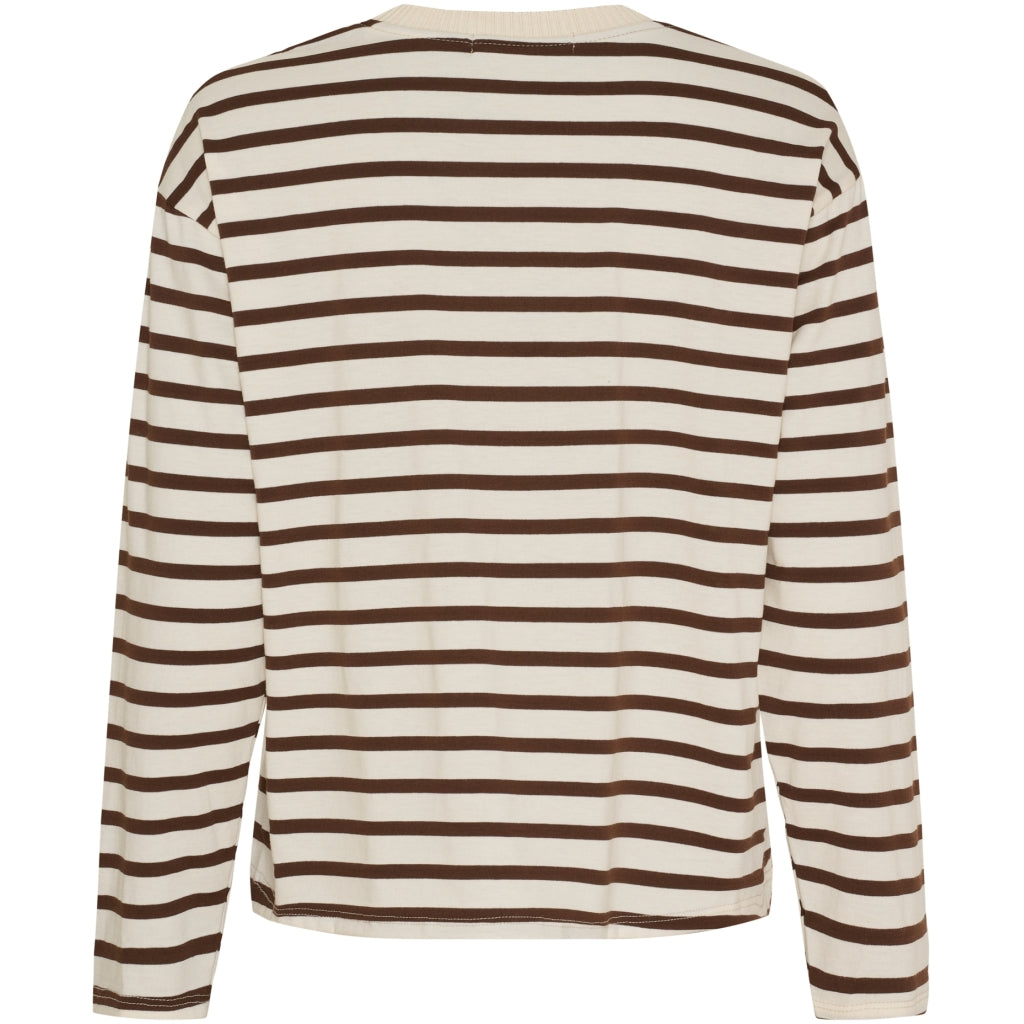 MARTA DU CHATEAU Marta du Chateau dame langærmet t-shirt MdcKara 58709 LS Tee Moro