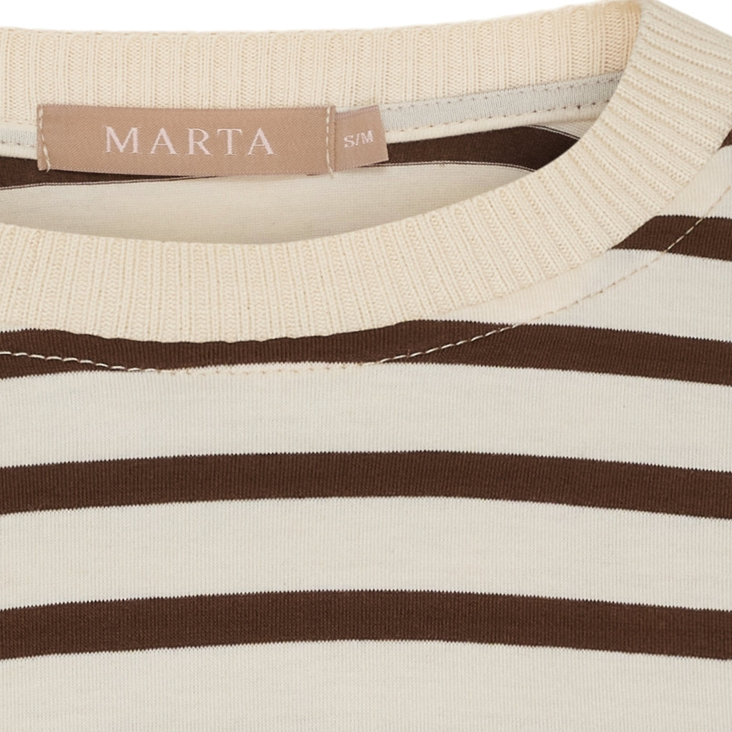 MARTA DU CHATEAU Marta du Chateau dame langærmet t-shirt MdcKara 58709 LS Tee Moro