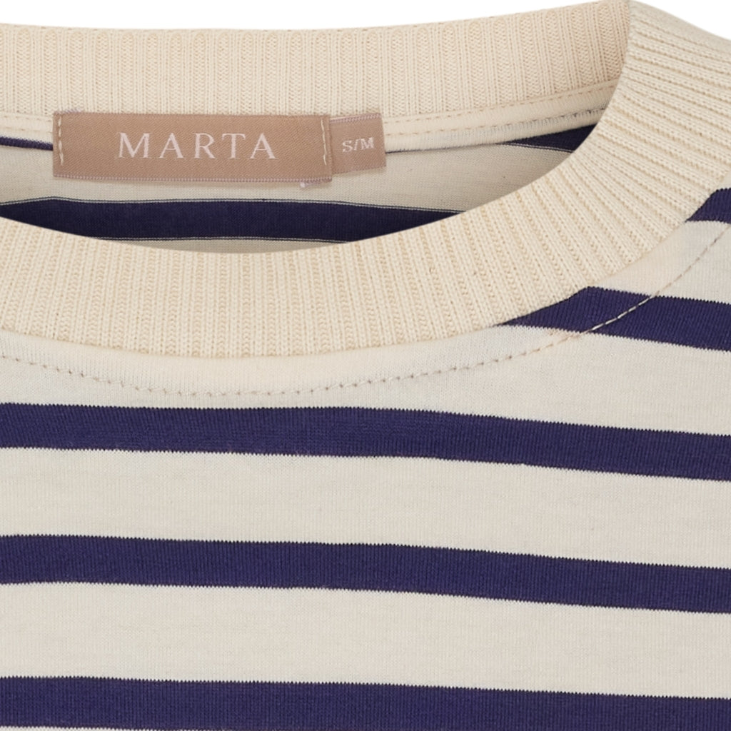 MARTA DU CHATEAU Marta du Chateau dame langærmet t-shirt MdcKara 58709 LS Tee Navy