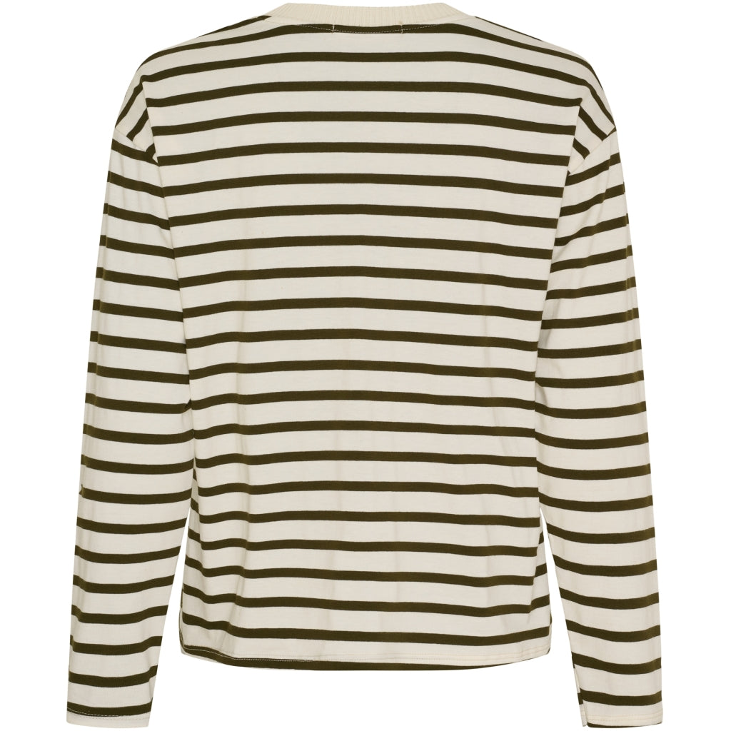 MARTA DU CHATEAU Marta du Chateau dame langærmet t-shirt MdcKara 58709 LS Tee Olive