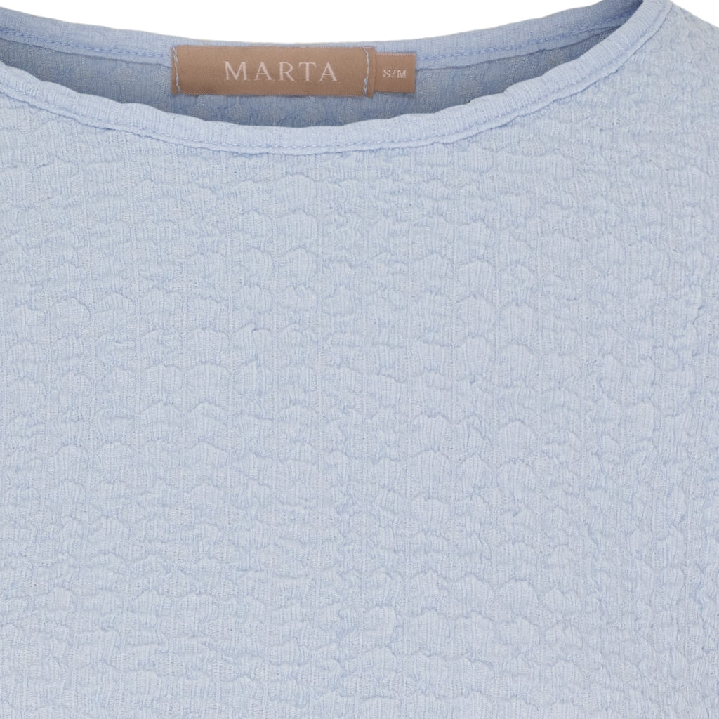 MARTA DU CHATEAU Marta du Chateau dame langærmet t-shirt MdcVionne 38915M Robyn LS Tee LightBlue66