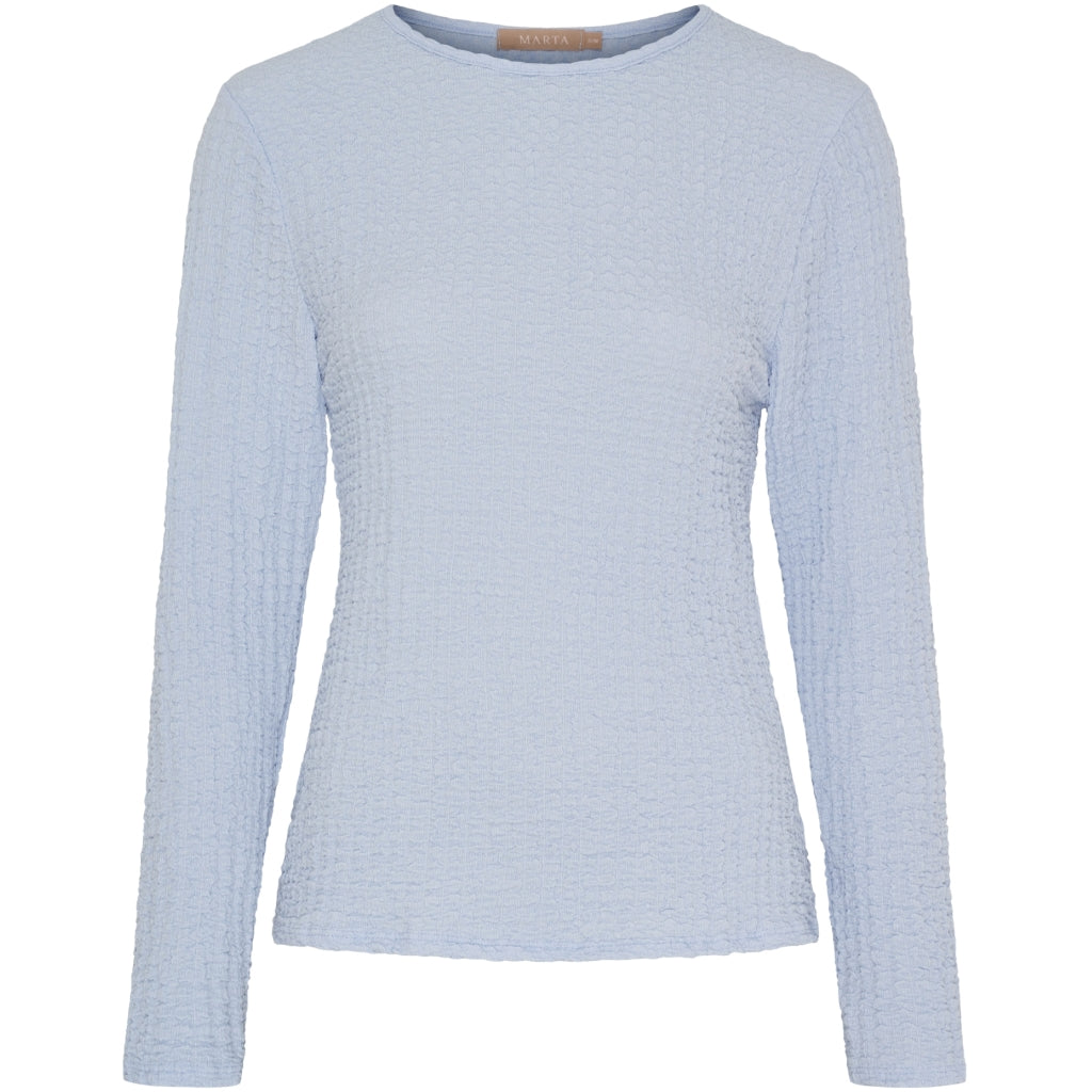 MARTA DU CHATEAU Marta du Chateau dame langærmet t-shirt MdcVionne 38915M Robyn LS Tee LightBlue66