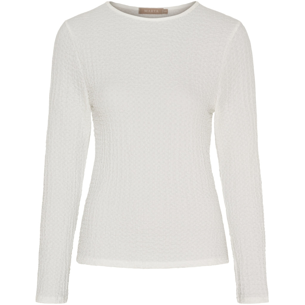 MARTA DU CHATEAU Marta du Chateau dame langærmet t-shirt MdcVionne 38915M Robyn LS Tee Panna28