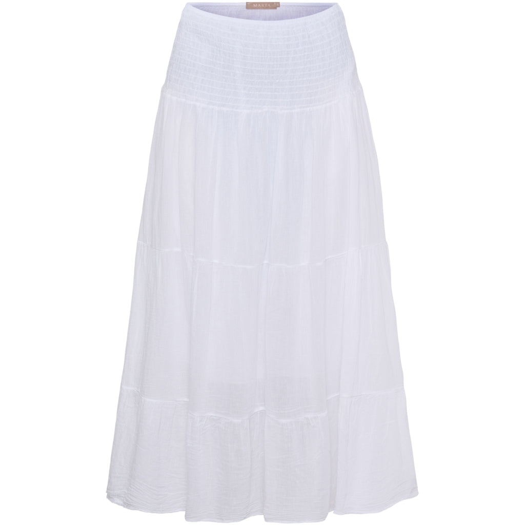 MARTA DU CHATEAU Marta du Chateau dame nederdel MdcAnora 5201G Skirt White