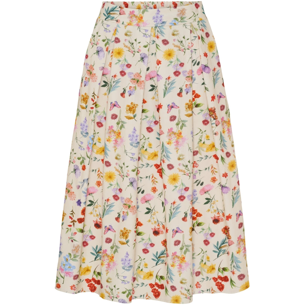 MARTA DU CHATEAU Marta du Chateau dame nederdel MdcCiela 257080V Skirt Beige Print