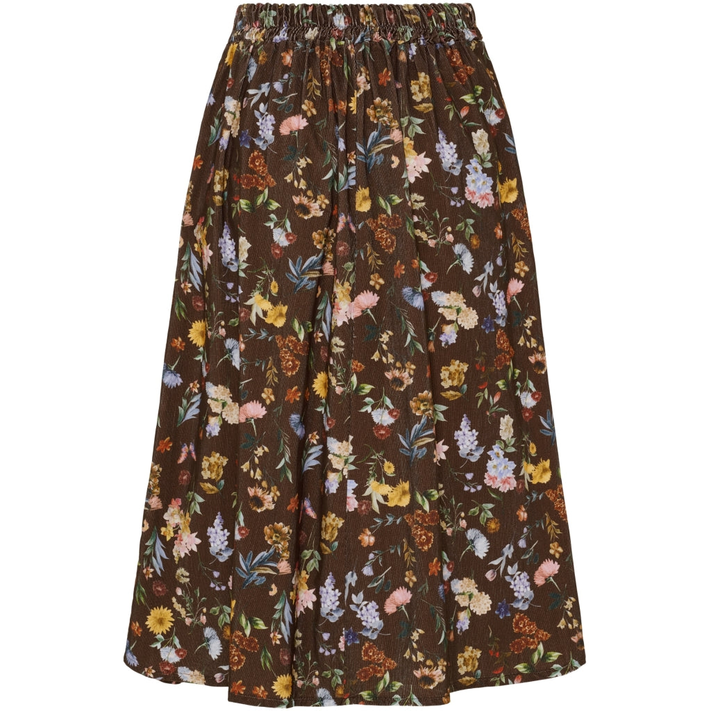 MARTA DU CHATEAU Marta du Chateau dame nederdel MdcCiela 257080V Skirt Brown Print