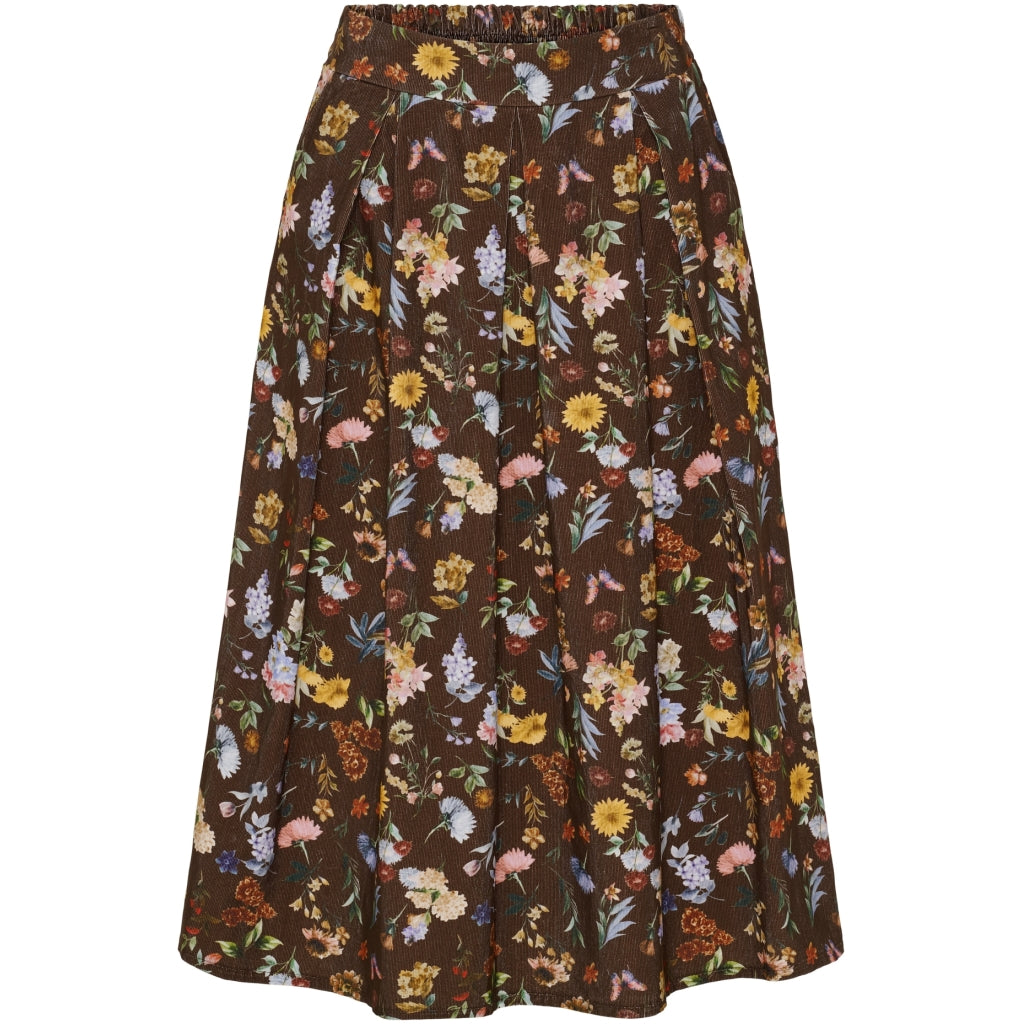 MARTA DU CHATEAU Marta du Chateau dame nederdel MdcCiela 257080V Skirt Brown Print