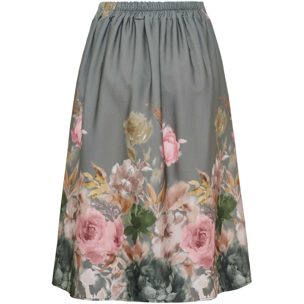 MARTA DU CHATEAU Marta du Chateau dame nederdel MdcDaria 4911 Bistretch Skirt Kaki/Military