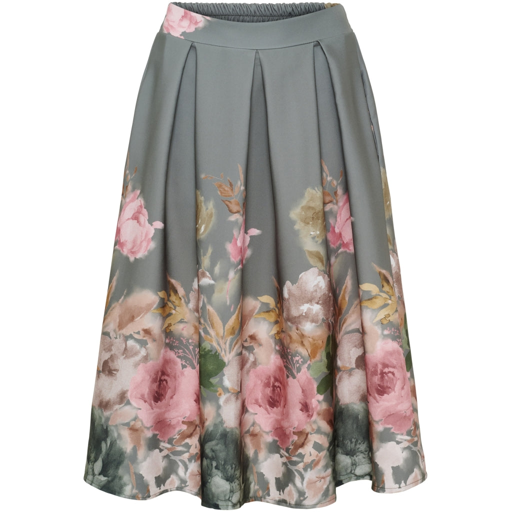 MARTA DU CHATEAU Marta du Chateau dame nederdel MdcDaria 4911 Bistretch Skirt Kaki/Military