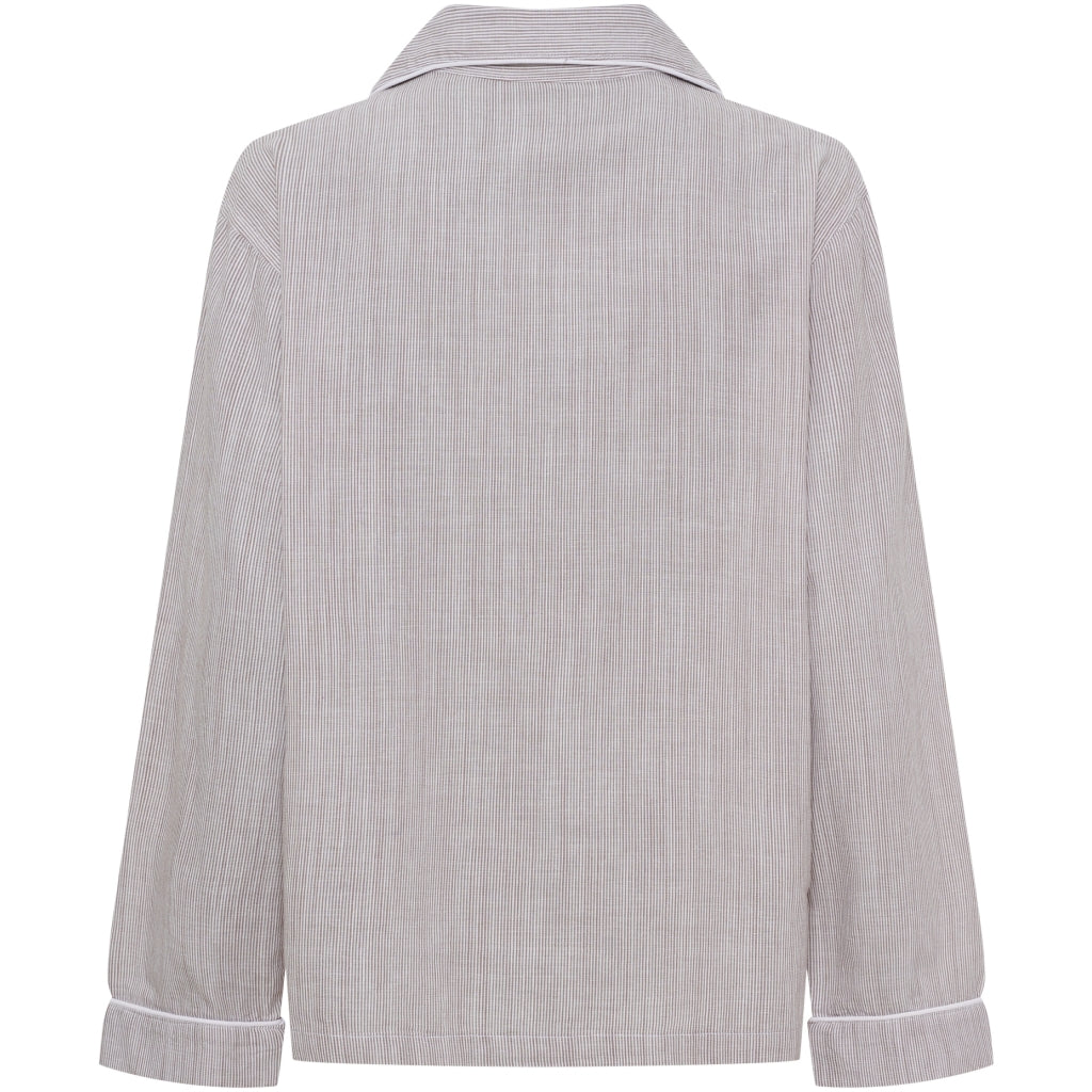 MARTA DU CHATEAU Marta du Chateau dame pyjamas skjorte MdcPil MN140125-003 Shirt Light Brown
