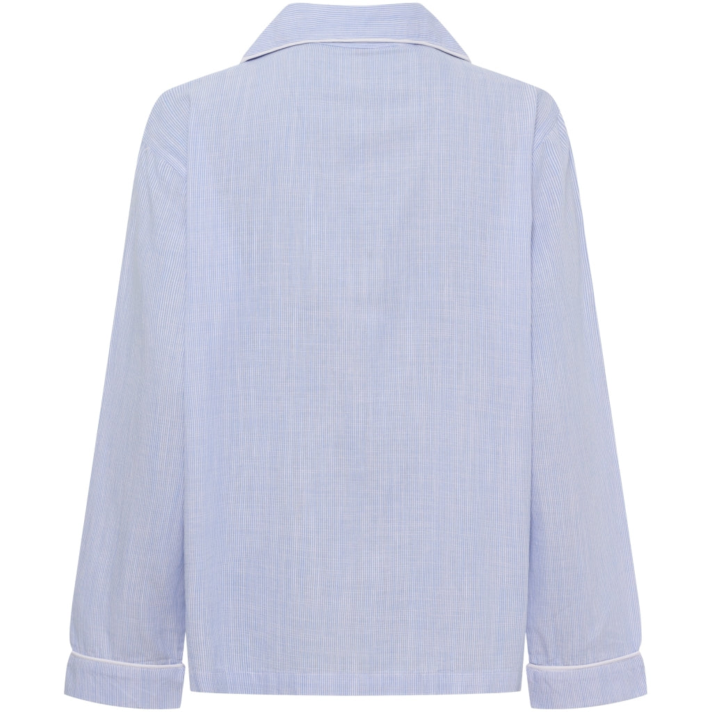 MARTA DU CHATEAU Marta du Chateau dame pyjamas skjorte MdcPil MN140125-003 Shirt Lightblue