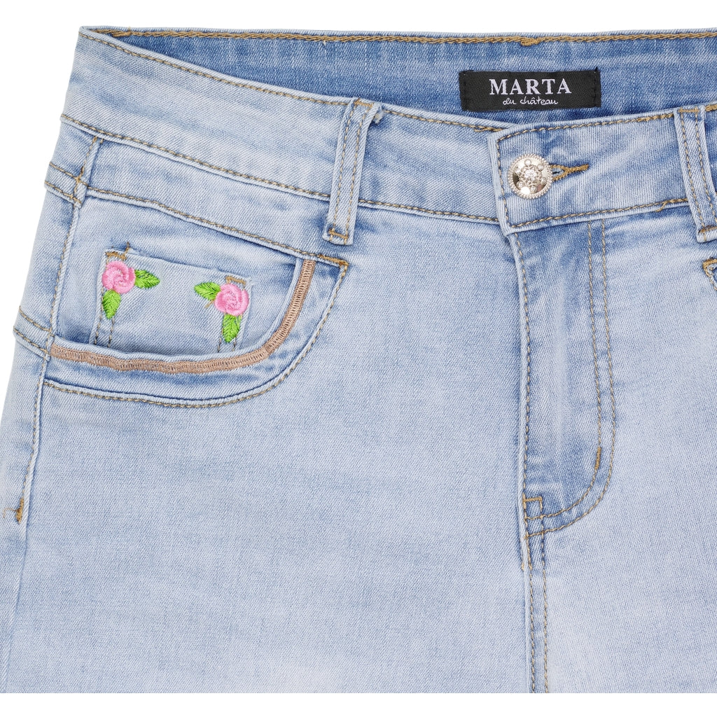 MARTA DU CHATEAU Marta du Chateau dame shorts MdcHilma MDC205-26104 Shorts Denim