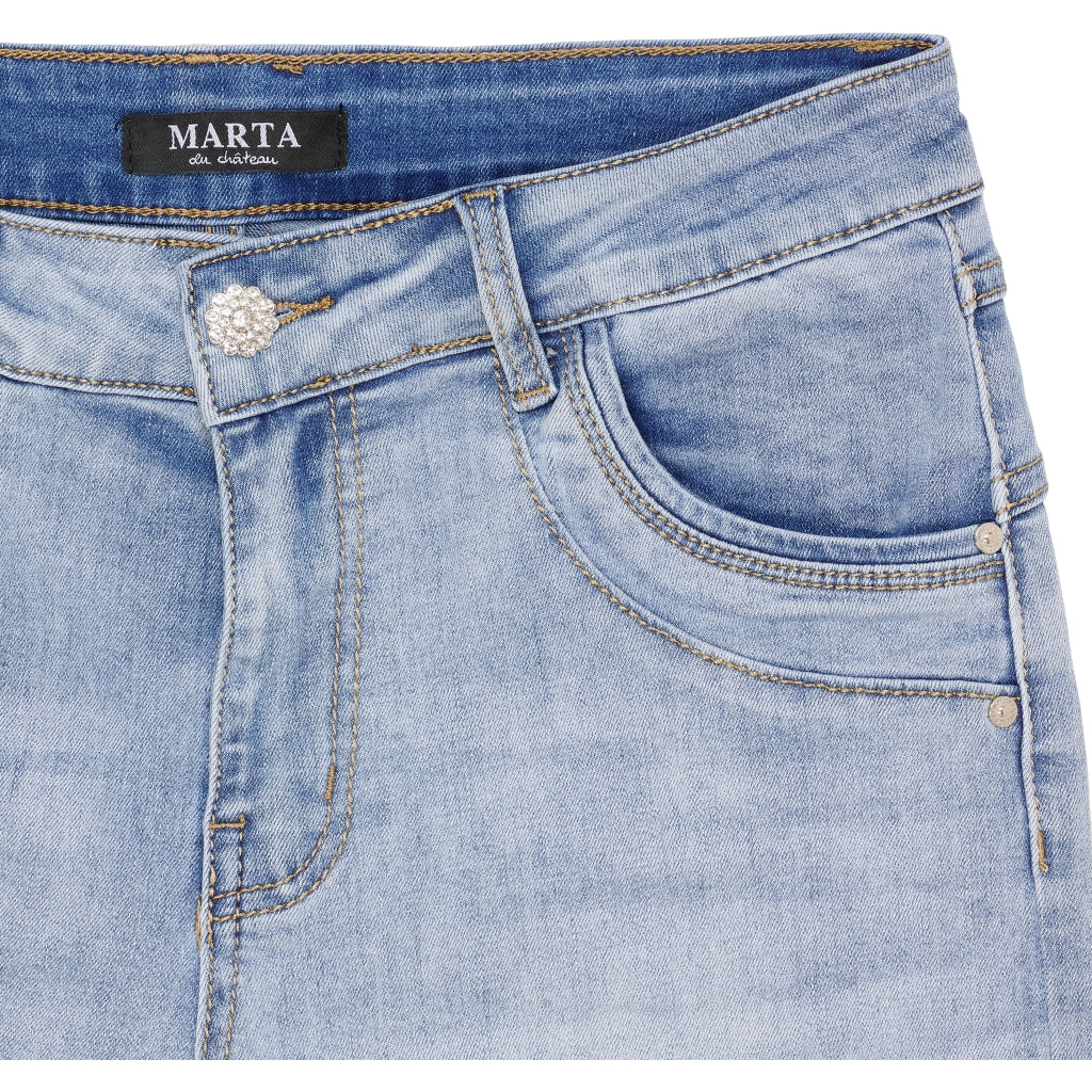 MARTA DU CHATEAU Marta du Chateau dame shorts MdcInger MDC206-26150 Shorts Denim