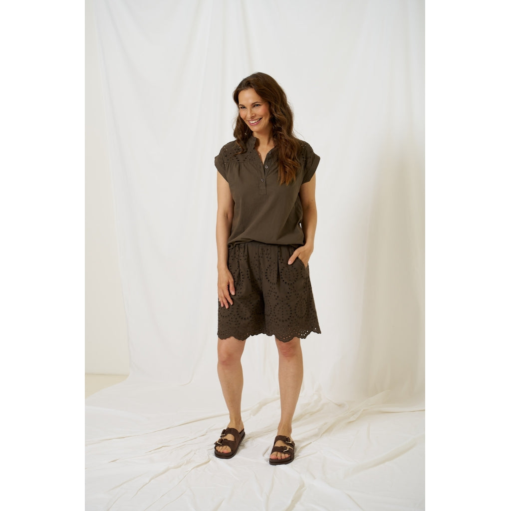 MARTA DU CHATEAU Marta du Chateau dame shorts MdcLiselotte 8377 Shorts Moro