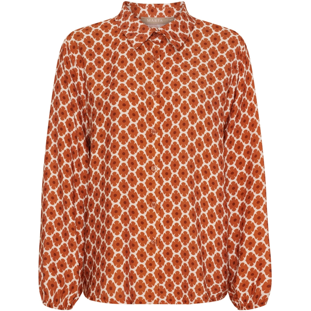 MARTA DU CHATEAU Marta du Chateau dame skjorte MdcAntares 7706 Shirt Coccio2158tpl