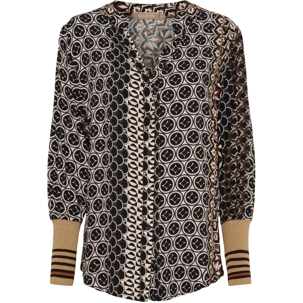 MARTA DU CHATEAU Marta du Chateau dame skjorte MdcArabella 25161V Shirt NeroAG756BA