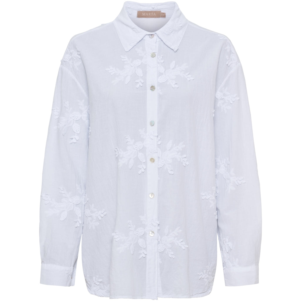 MARTA DU CHATEAU Marta du Chateau dame skjorte MdcBlair 28519 Shirt White