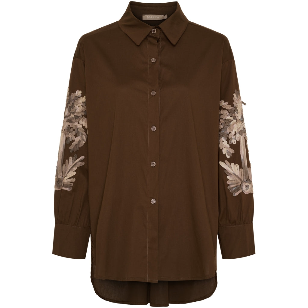 MARTA DU CHATEAU Marta du Chateau dame skjorte MdcBreeze 2518015 Shirt Moro
