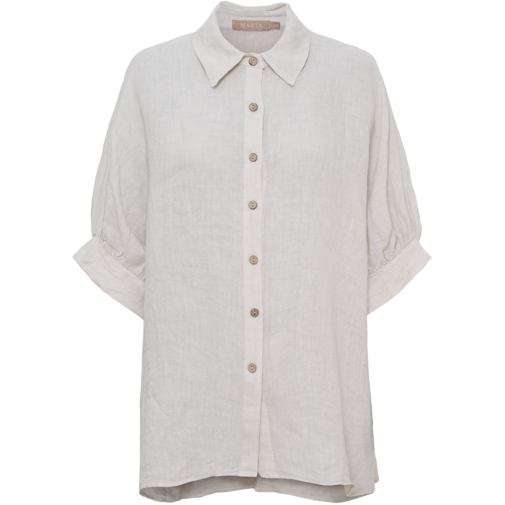 MARTA DU CHATEAU Marta du Chateau dame skjorte MdcCirelle 86250 Shirt Sabbia