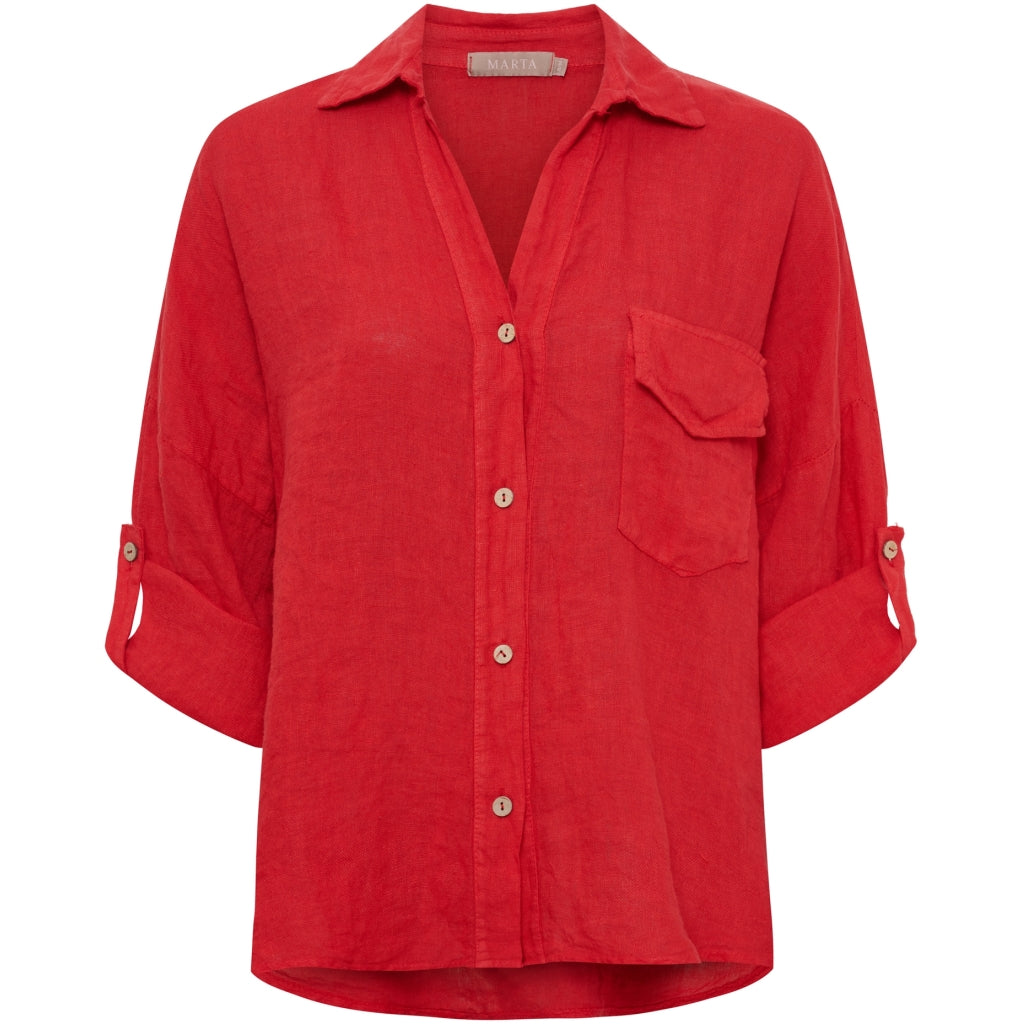 MARTA DU CHATEAU Marta du Chateau dame skjorte MdcDaira 266152 Shirt Inferno91310
