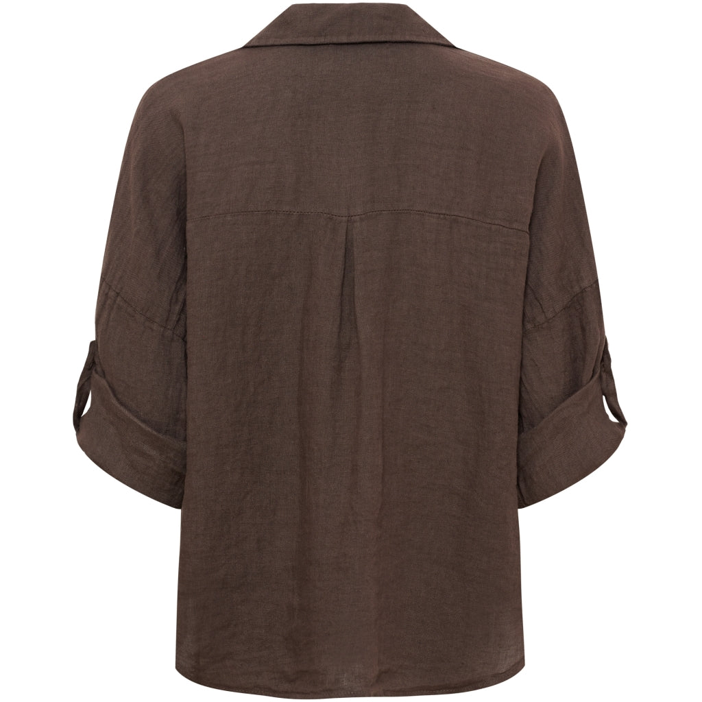 MARTA DU CHATEAU Marta du Chateau dame skjorte MdcDaira 266152 Shirt Mocha93913