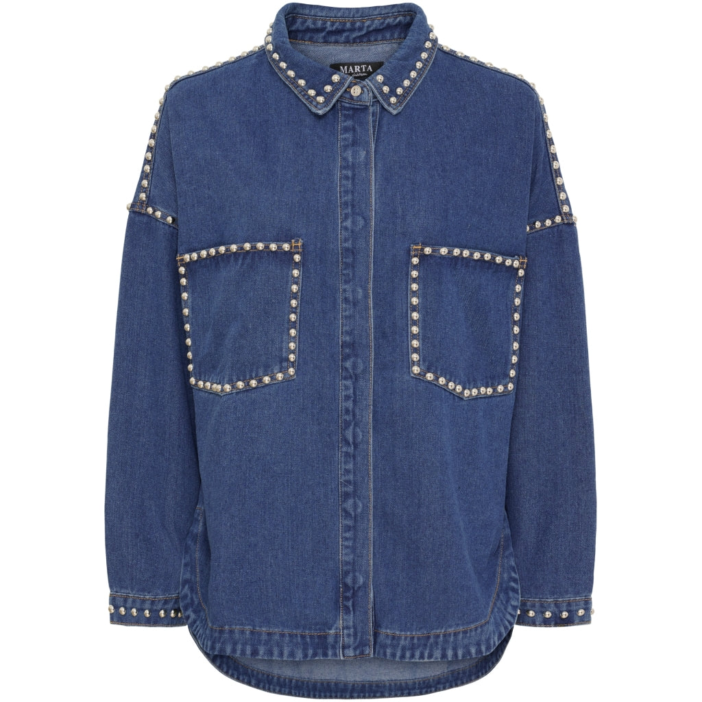 MARTA DU CHATEAU Marta du Chateau dame skjorte MdcEila MDC212-8304 Shirt Denim