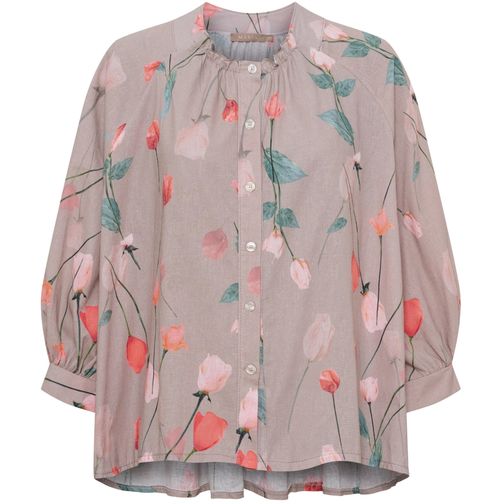 MARTA DU CHATEAU Marta du Chateau dame skjorte MdcEivor 8325 Shirt Fango7249