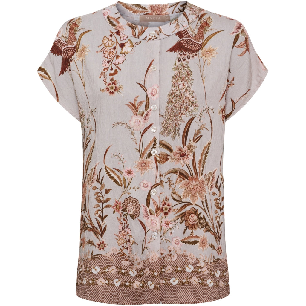 MARTA DU CHATEAU Marta du Chateau dame skjorte MdcJessalyn 8550 Shirt Grey3142tps