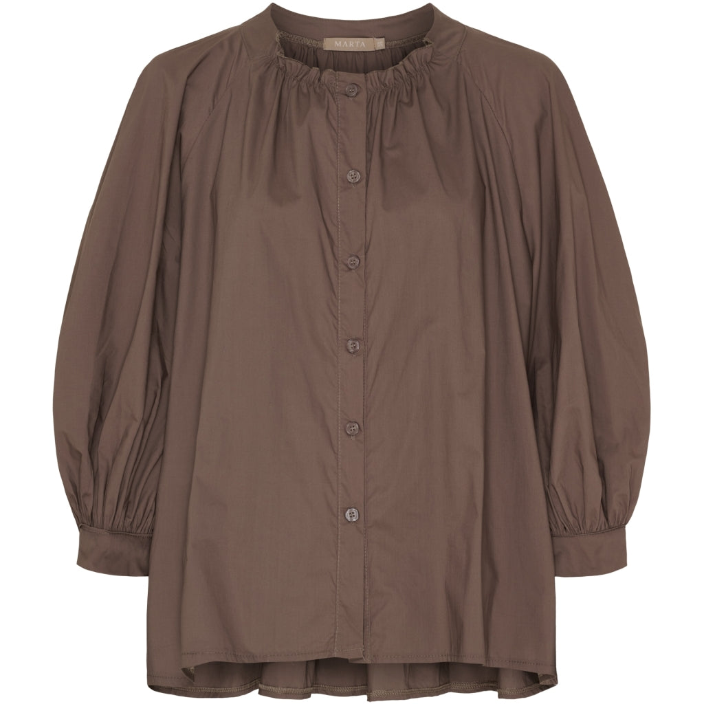 MARTA DU CHATEAU Marta du Chateau dame skjorte MdcJoelle 268191 Shirt Fango22