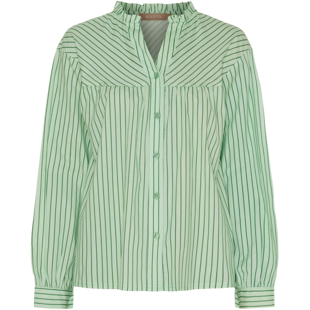 MARTA DU CHATEAU Marta du Chateau dame skjorte MdcKalina 7881 Shirt Verde5888tpg