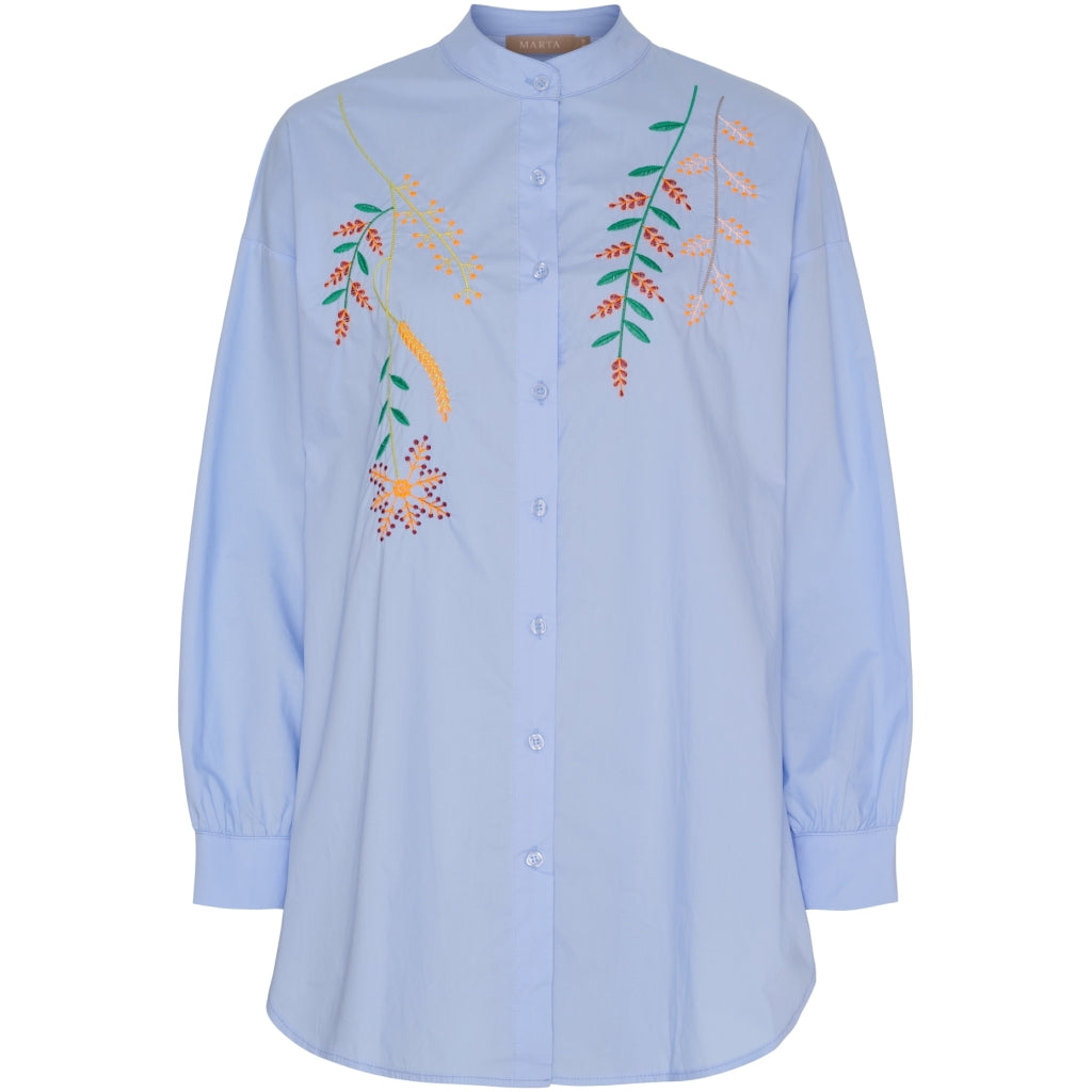 MARTA DU CHATEAU Marta du Chateau dame skjorte MdcKamma 268192 Shirt Celeste