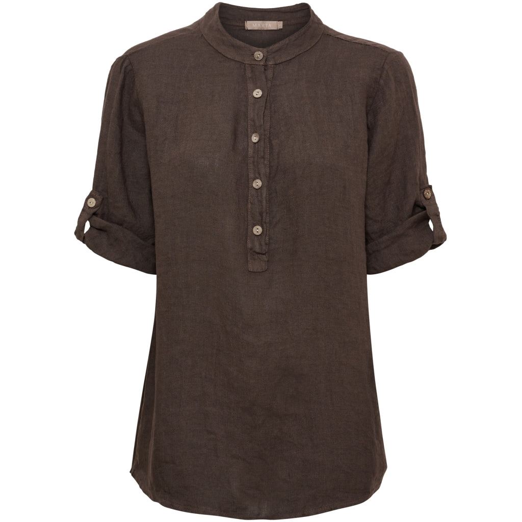MARTA DU CHATEAU Marta du Chateau dame skjorte MdcLarisa 268434 Shirt Mocca