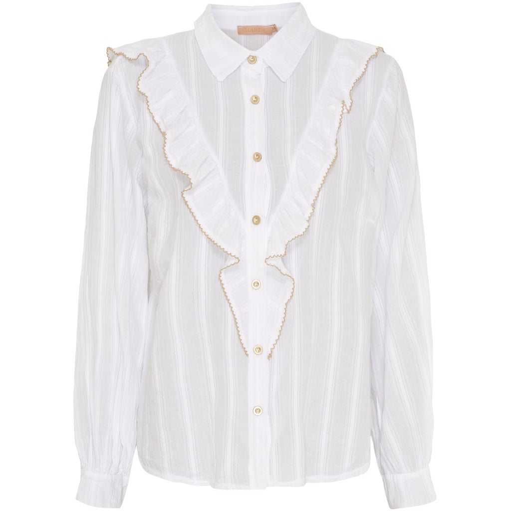 MARTA DU CHATEAU Marta du Chateau dame skjorte MdcLaurette 6843 Shirt White/beige