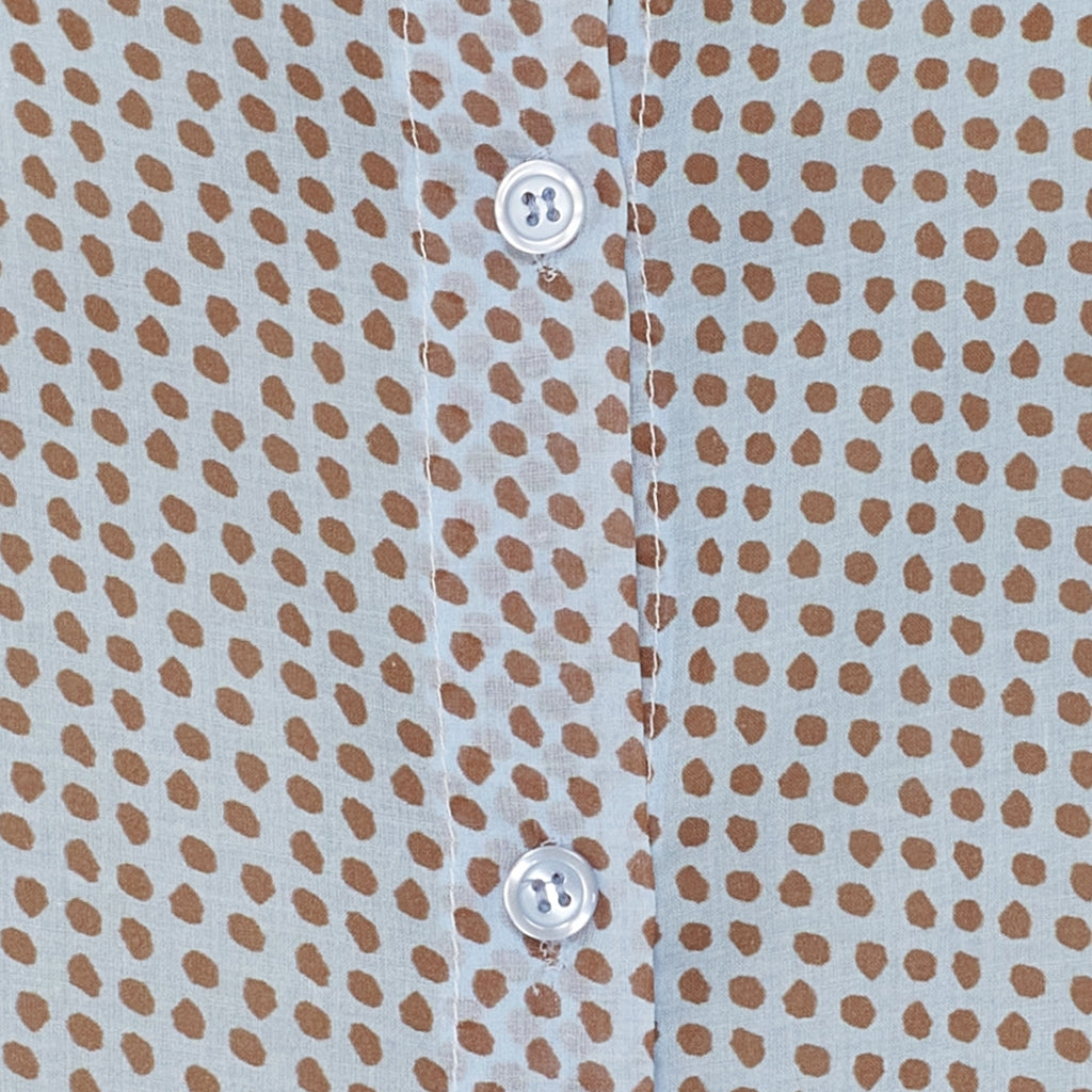 MARTA DU CHATEAU Marta du Chateau dame skjorte MdcLotus 258920 Shirt Blue Dots