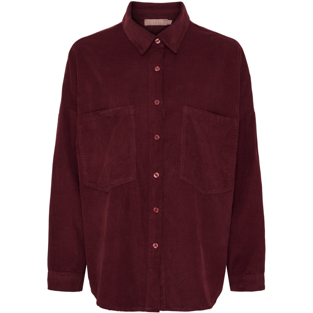 MARTA DU CHATEAU Marta du Chateau dame skjorte MdcMaelys 258037V Shirt Bordeaux6269