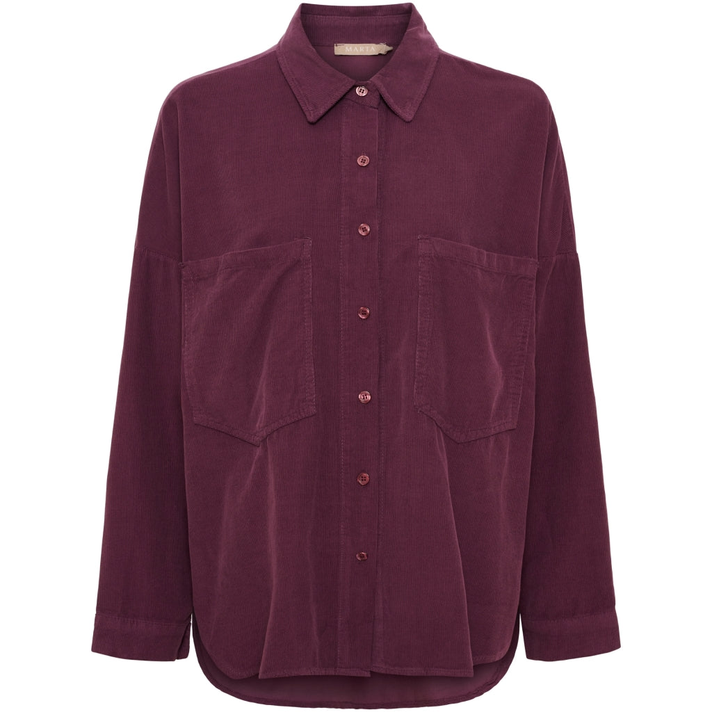 MARTA DU CHATEAU Marta du Chateau dame skjorte MdcMaelys 258037V Shirt Bourgogne78003