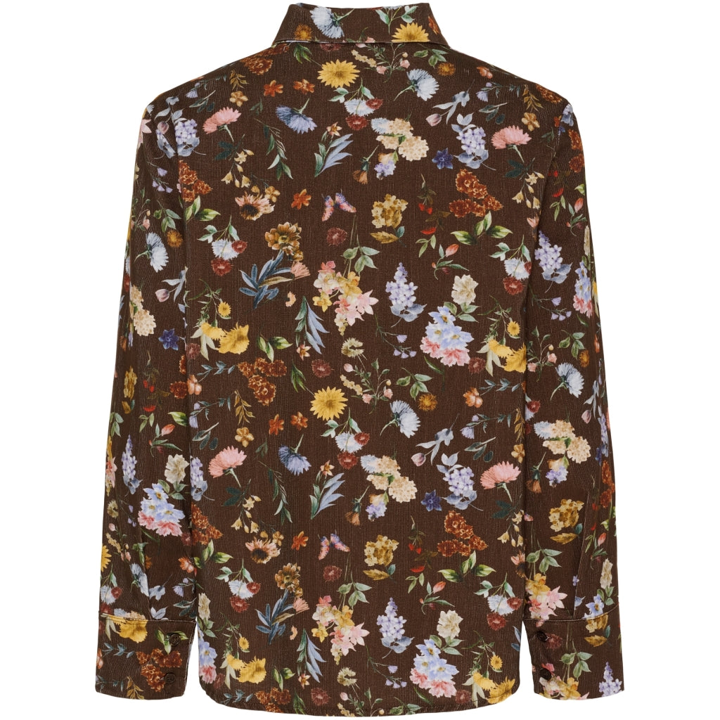MARTA DU CHATEAU Marta du Chateau dame skjorte MdcMagnolia 258042V Shirt Brown Print