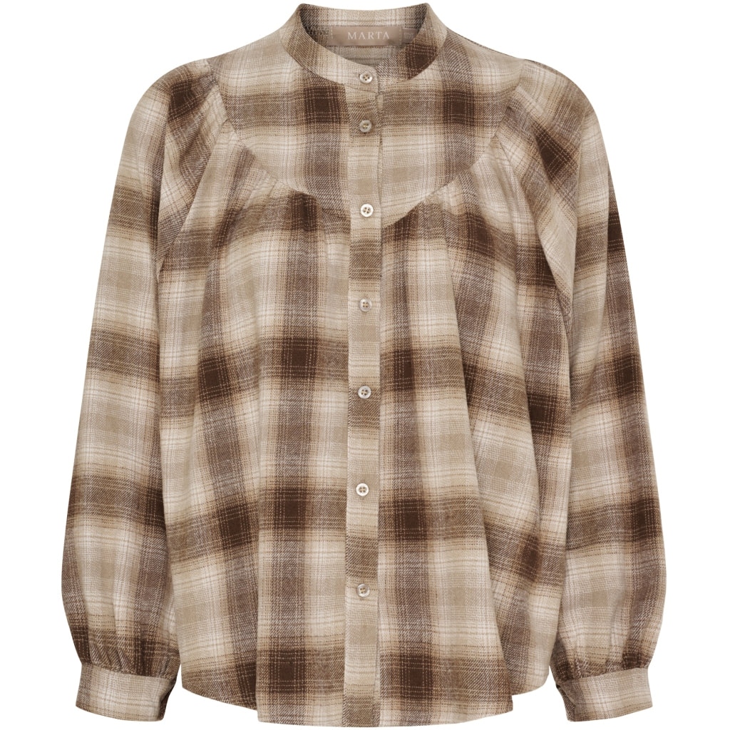 MARTA DU CHATEAU Marta du Chateau dame skjorte MdcMilou 28474M Shirt Beige