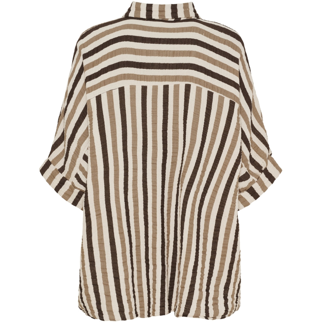 MARTA DU CHATEAU Marta du Chateau dame skjorte MdcMossie 7487C Shirt Camel/brown